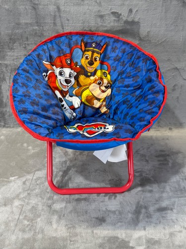 Paw Patrol Toddler Mini Saucer Chair Marshall Chase Skye Blue Red 19"