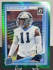 2025 Panini Optic Donruss Nic Scourton Green Rated Rookie #270 Panthers