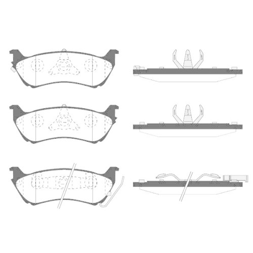 Kit plaquettes de frein Mercedes Benz Raicam RA.0736.0 garniture de frein à disque