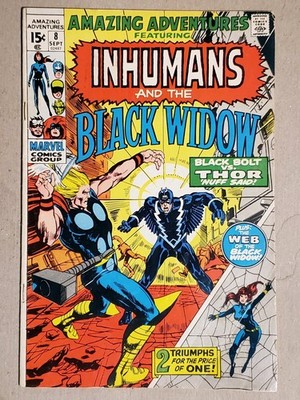 Amazing Adventures #8 Affordable Reader/Filler Inhumans Black Widow Neal Adams 