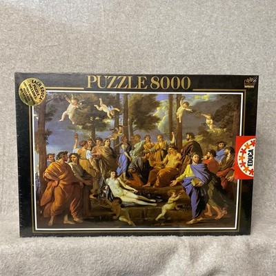 NEW! EDUCA 8000 Piece Puzzle   Le Parnasse   Poussin   6.25' X 4.5'   12029