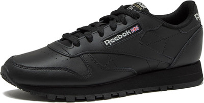 Reebok Classic Leather Sneakers for Women - Black or White Tennis Shoes 