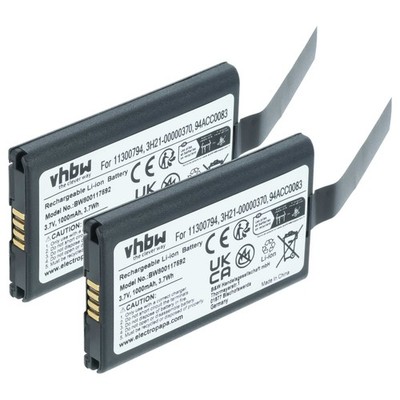 2x Akku für Datalogic Memor X3 CVR2 Memor NFP DL-Memor 1000mAh