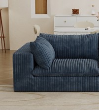 Cloud Sofa,Corduroy Fabric,Deep Seat Couches,Double-layer design,Removable Cus