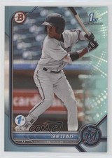 2022 Bowman 1st Edition Sky Blue Foil Ian Lewis #BPPF-96 0nr3