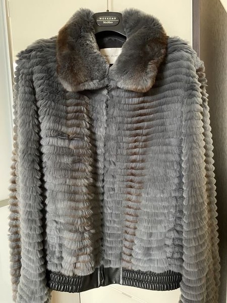Women Yves Salomon Fur Jacket Other Leather 38