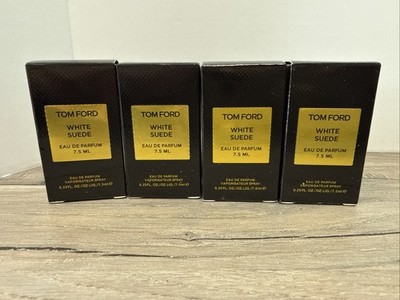 Lot Of 4 Tom Ford White Suede Mini Dabber 0.25oz / 7.5ml EDP NEW