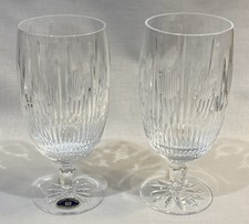 2 Lenox USA Shenandoah Iced Tea Glasses/ Goblets 2 6 7/8    PERFECT  Circa 1985