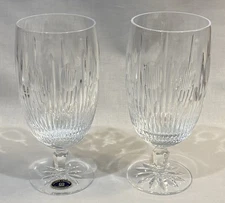 2 Lenox USA Shenandoah Iced Tea Glasses/ Goblets (2) 6 7/8” “PERFECT” Circa 1985