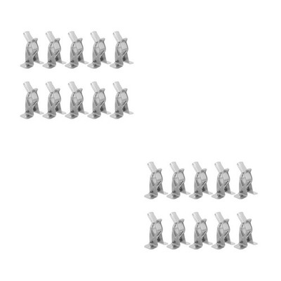 10 Pcs Wall-mounted Mop-holding Spring Clips for Tools