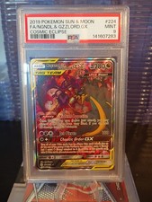 Pokemon TCG Naganadel & Guzzlord GX 224/236 Alt Art SM Cosmic Eclipse PSA 9 MINT on eBay