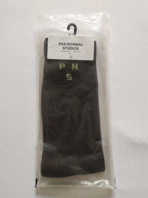 PAS Normal Studios OFF-Race Ribbed Socken NEU Dark Olive Größe L 43-4
