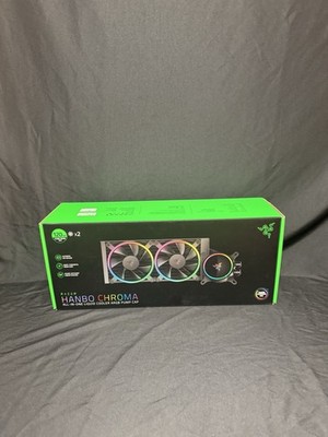 Razer Hanbo Chroma 240mm AIO Liquid CPU Cooler ARGB RGB Fans Intel AMD Black