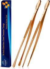 JETKONG 2 Pcs 16Inch ExtraLarge Kitchen Tweezers and Tongs Giant Stainless S...