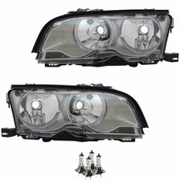 Scheinwerfer Set Titanium H7/H7 FüR Bmw 3Er Cabriolet E46 Inkl. Osram Lampen