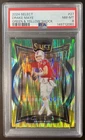 2024 Panini Select Drake Maye Green & Yellow Shock Rookie PSA 8 #27 Patriots