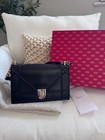 Christian Dior Diorama M Crossbody Shoulder Bag Leather Black