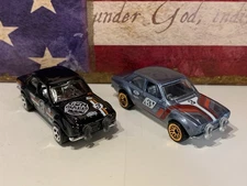 HOT WHEELS 1970 FORD ESCORT RS1600 X2. 2021 5 PACK STEEL BLUE & 2017 BLACK NICE