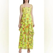 NEW wTags $895 Alice + Olivia Jocelyn Dress wTiered Layers and Ruffles sz 6