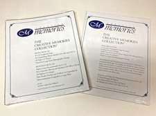 Lot of 2 Creative Memories 8 x 10 Scrapbook White Pages Refill  Page Protectors