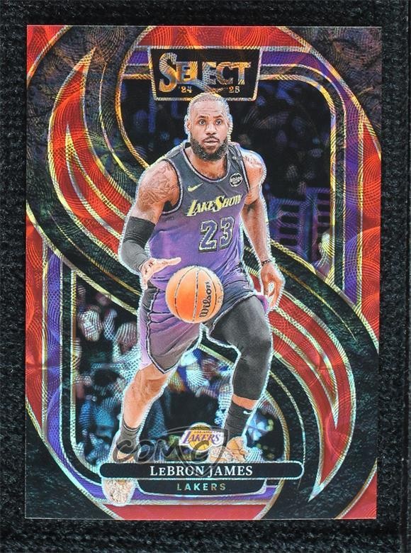 2024 Panini Select Premier Level Red Scope Prizm 124/249 LeBron James #111 16wc
