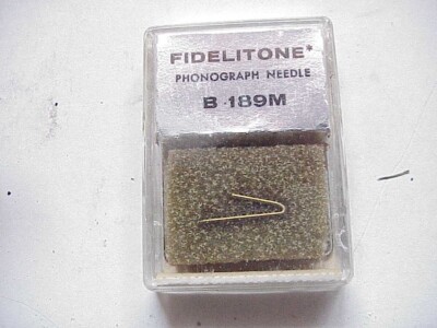 Vintage Fidelitone Phonograph Needle B 189M For Webster Cartridge.