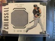 2019 Panini National Treasures Colossal Materials /99 Jose Abreu #CM-JO