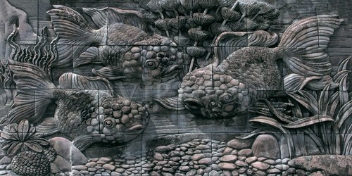 Aquarium Background Poster Fish Aquatic Cameo PVC Tank Landscape Backdrop Decor - Picture 2 of 5