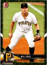 2018 Bowman Prospects Camo (retail) BP146 Will Craig - Pittsburgh Pirates
