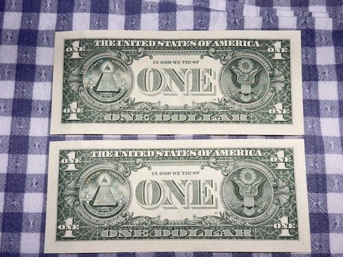 $1 2021 2 FEDERAL RESERVE NOTES B/D BLOCK (fw) ( NEW YORK “B”) AU-UNC SP9 - Picture 2 of 2