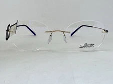 NEW Silhouette 5500 BB 7530 Gold Plumb 53.19.140 Colorwave Eyeglasses Frames