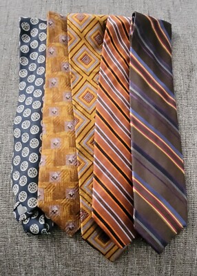Lot of 5 Robert Talbott 100% Silk Ties