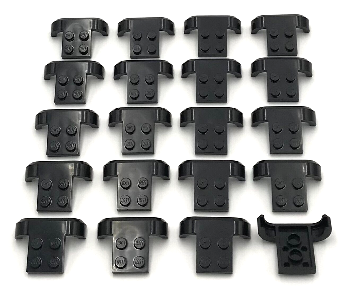 Lego 20 New Black Vehicle Mudguard 4 x 3 x 1 with Arch Curved
