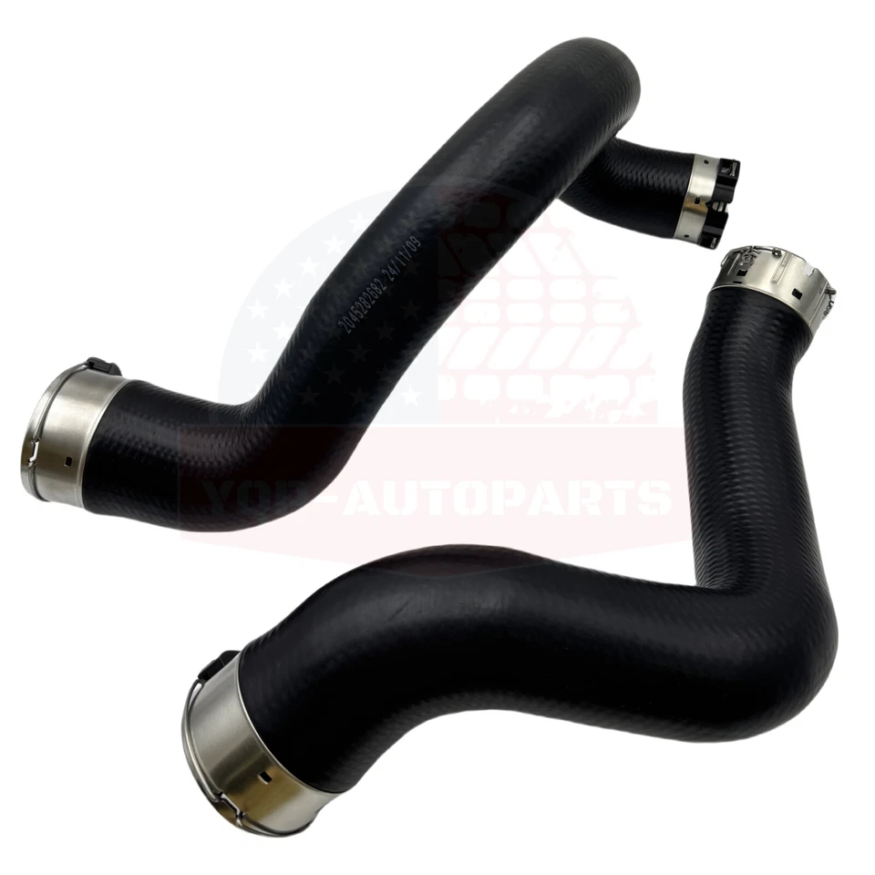 OEM 2PCS Intercooler Hose Driver Left & Right Side Fit Mercedes C250 2012-2015 - Изображение 4 из 4