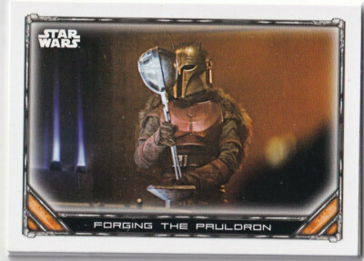 Topps Star Wars The Mandalorian Trading Cards Karte Nr. 5 Forging the Pauldron