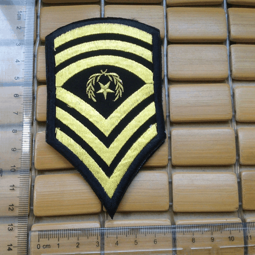 USA Army Command Sergeant Major E-9 Class A Rank Hook & Loop PATCH - Picture 4 of 6