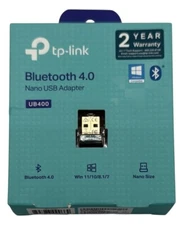 TP-LINK Bluetooth 4.0 Nano USB Adapter Win 11 Devices UB400 - New Open Box