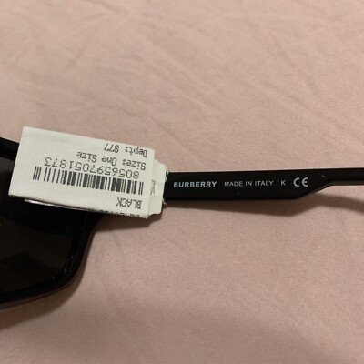 BURBERRY 4297 Wrap Mask Shiny Black Sunglasses BE4297S Unisex