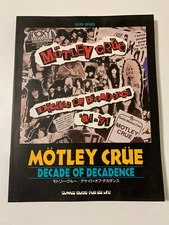 Motley Crue Decade of Decadence Japan Guitar Tab / Tablature Book Band Score