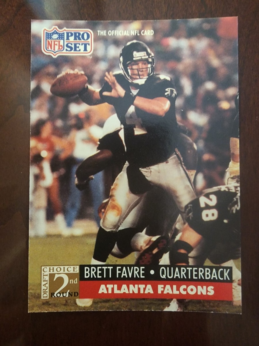1991 Pro Set #762 Brett Favre Rookie Card Atlanta Falcons NFL