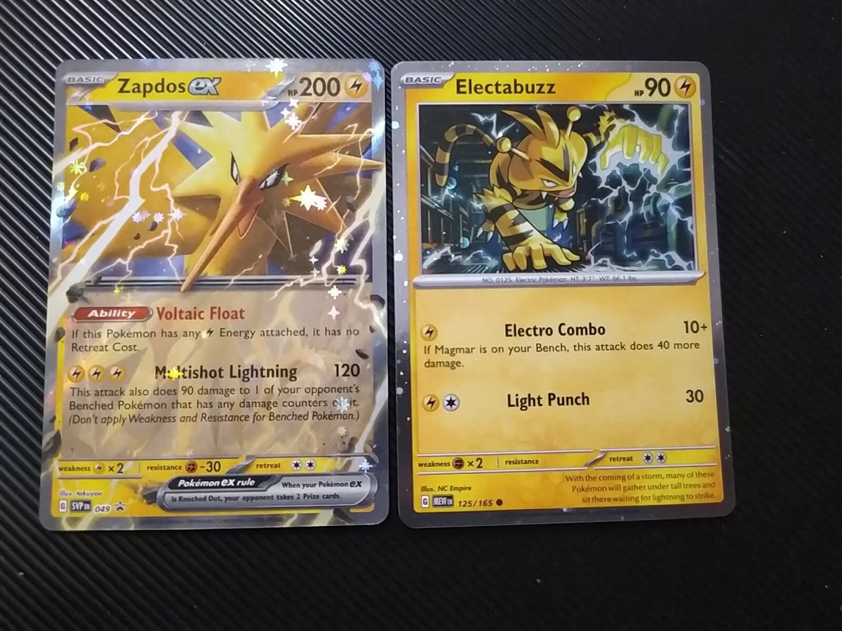 Pokemon Trading Card Game SVP049 Zapdos ex: Black Star Promo Holo