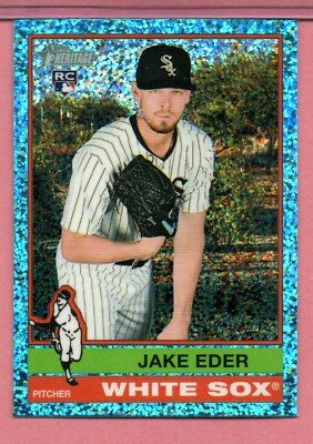 Jake Eder Chicago White Sox Light Blue Sparkle Chrome, 2025 Topps Heritage, #95