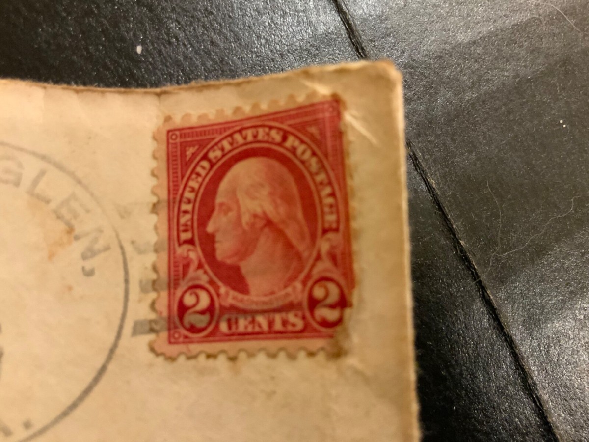 USジョージワシントン2セントレッド使用済切手 貴重品】アメリカ切手 1920年代2セントレッドジョージワシントン
