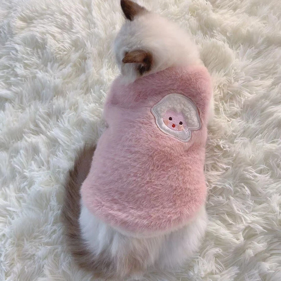 Accesorios para gatos mascotas gatitos cálidos ropa para invierno gatito suéter ropa Foto 3 de 4