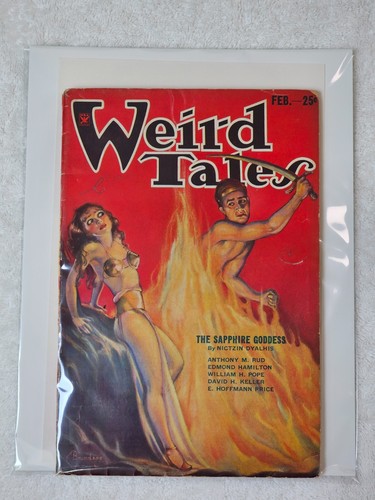 Weird Tales Pulp Magazine Feb 1934 VG Brundage Sapphire Goddess Robert E. Howard - Picture 24 of 24