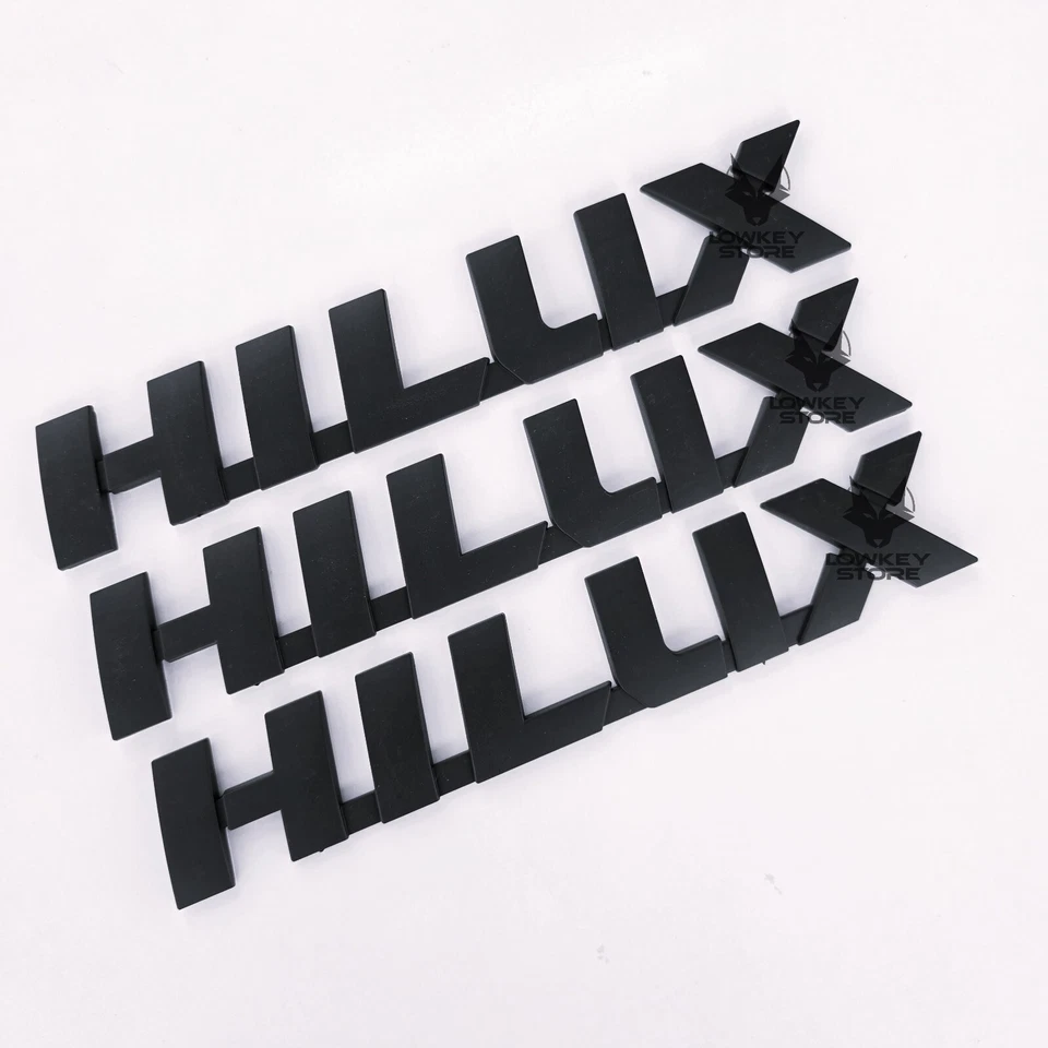 For Toyota HILUX 2005-2025 MATTE BLACK 8pcs Badge Set - HILUX/D4D/2.8/SR5 Emblem - image 2 of 4