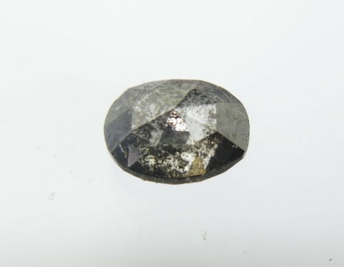 0.60Cts Oval Beautiful Salt n Pepper Galaxy Rose Cut Diamond 5.88x4.69x2.67 MM - Picture 10 of 12