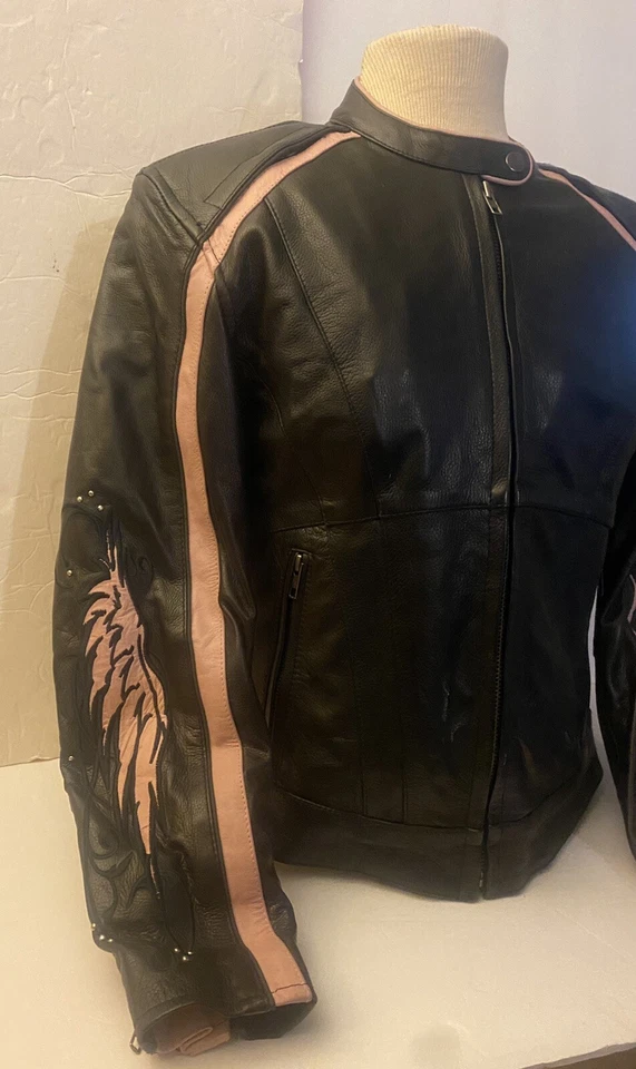 asas rosa femininas de couro Milwaukee - Imagem 4 de 4