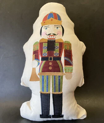 SOLDIER NUTCRACKER GUARD PILLOW Embroidery Applique Christmas by ROYAL STANDARD - Image 1 of 4