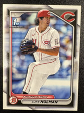 2024 Bowman Draft Luke Holman 1st Paper (RC) #BD-100 Reds